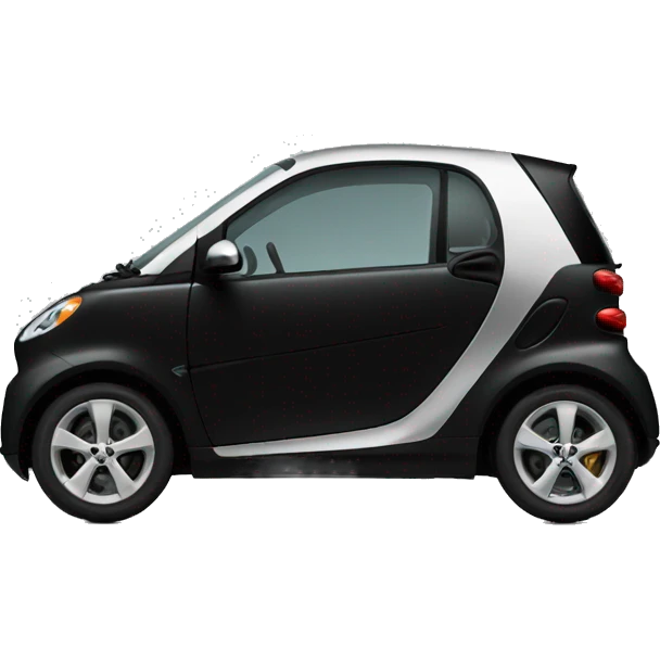 smart car in black emoji