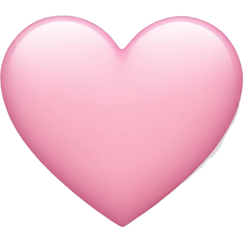 light pink heart emoji