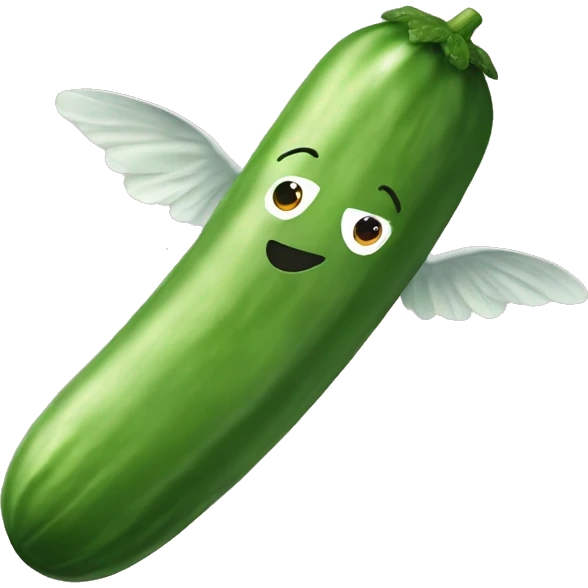Flying cucumber  emoji