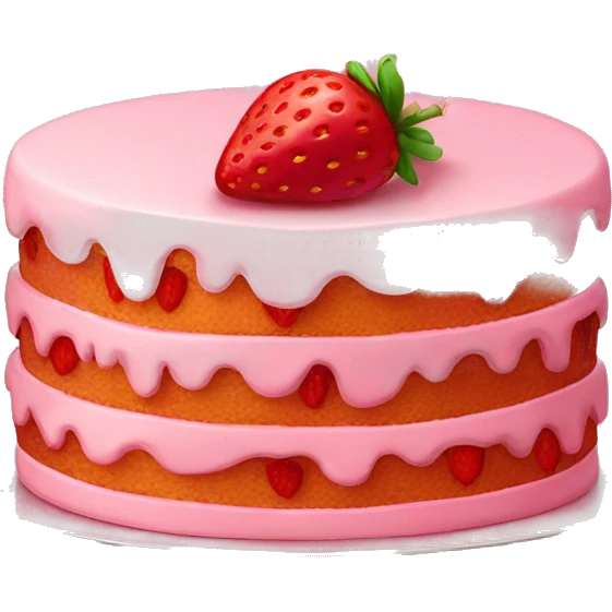 strawberry cake emoji