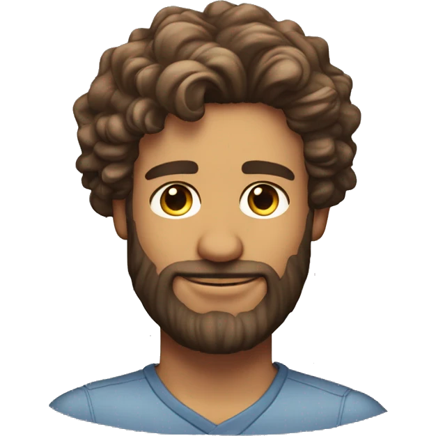40y male Cool wavy hair nice beard sunkissed emoji