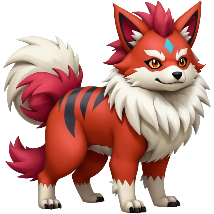 Zigzagoon-Arcanine-Zorua-Zangoose-Hybrid (Full body) emoji