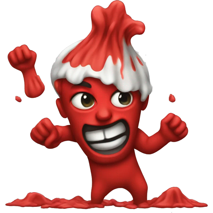 throw up red emoji