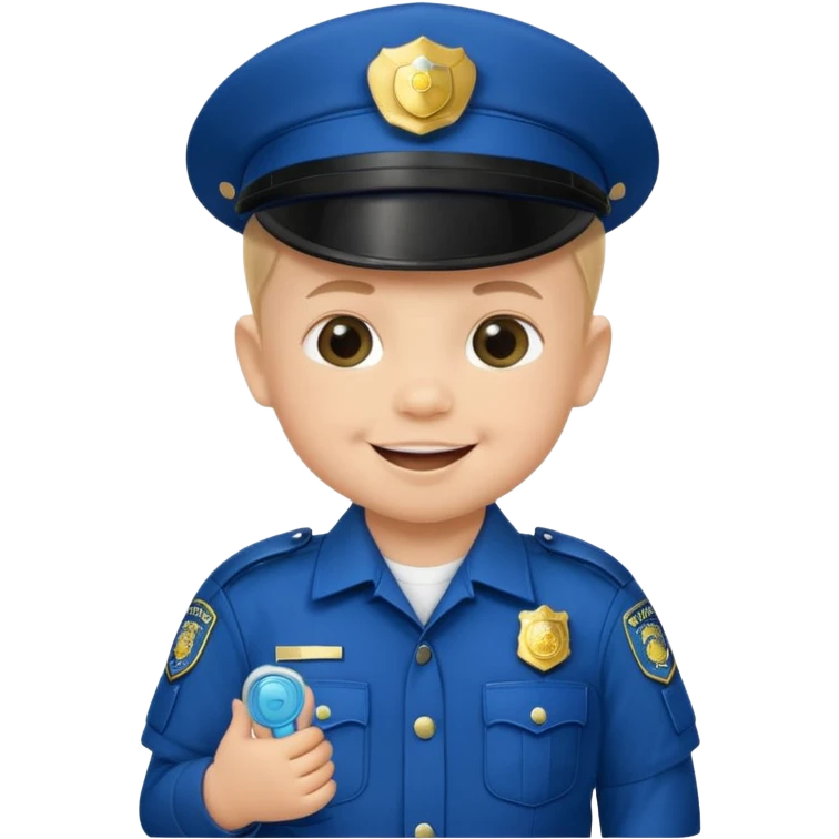 baby police with pacifier emoji