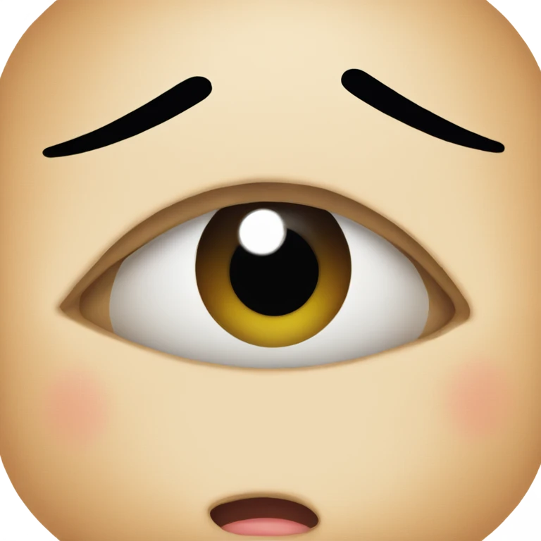 a one eye person crying  emoji