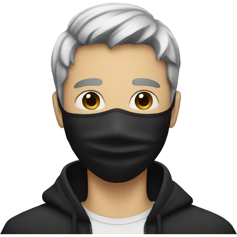 guy with black mask  emoji