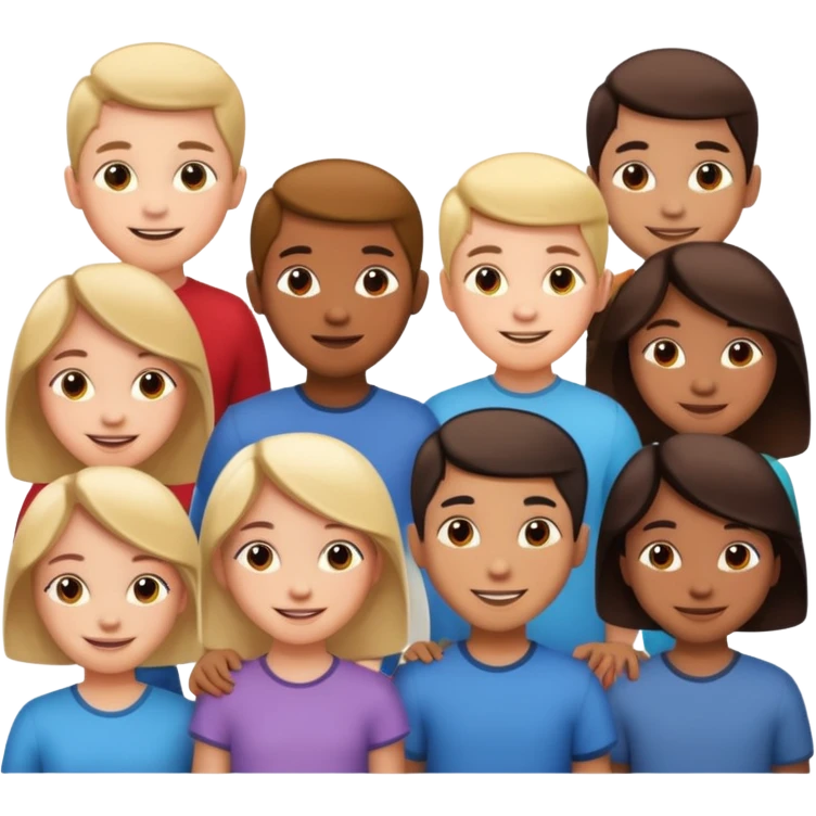 Kids turning around emoji