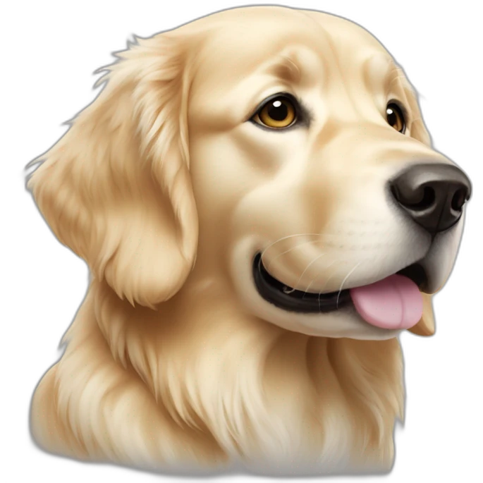 Golden retriever blanc  emoji