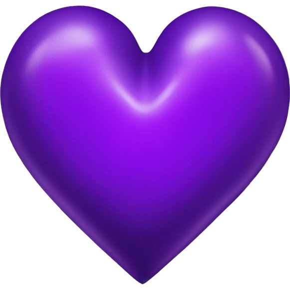 Deep electric purple heart emoji