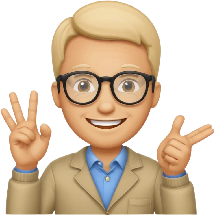 cool text "good qa" with a funny guy and funny font design emoji