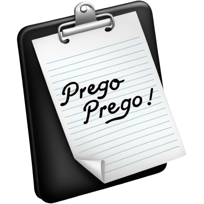 the Italian way of saying "You're welcome" emoji