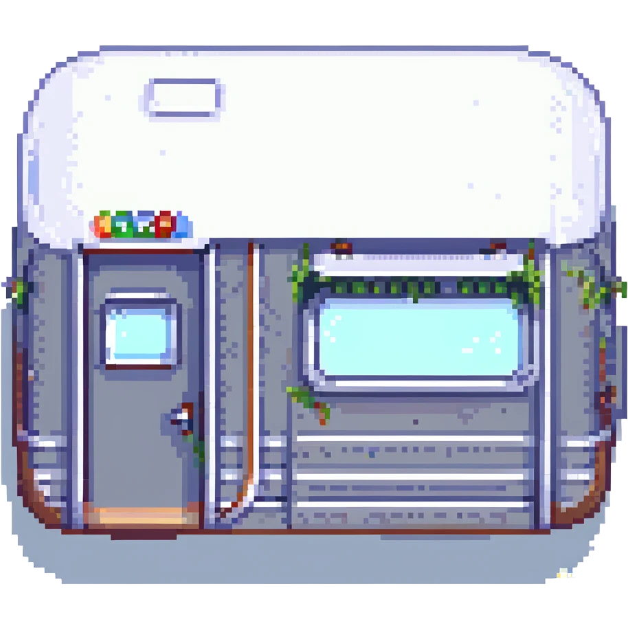 a subway train in pixel art emoji