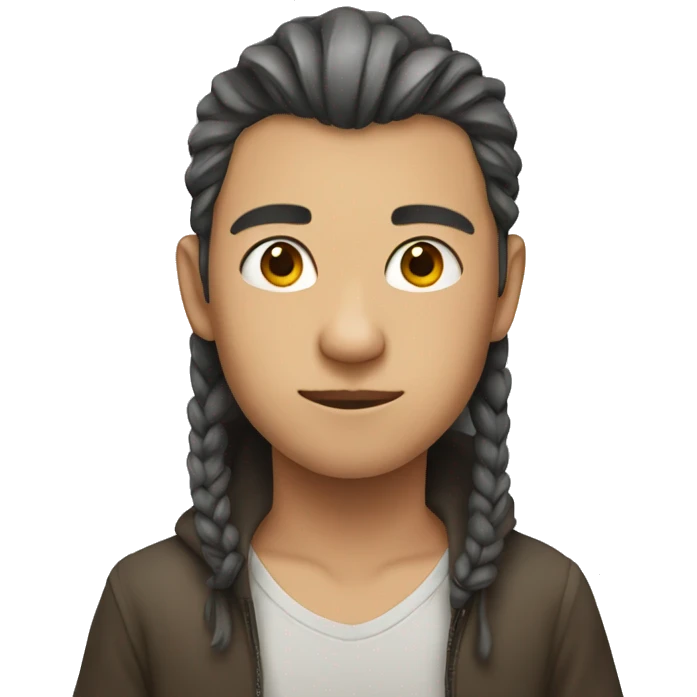 Boy with long hai emoji