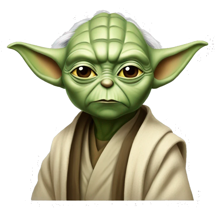 Master Yoda can't find a result emoji