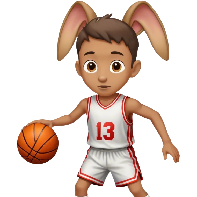 a boy with very big ears who plays basketball  emoji