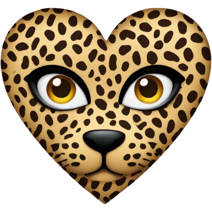 heart with leopard print  emoji