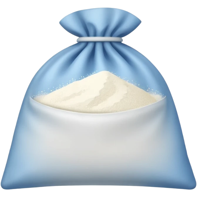 Small bag full of white powder emoji