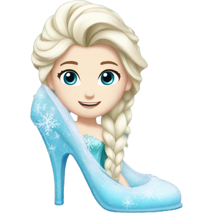 frozen elsa shoe emoji
