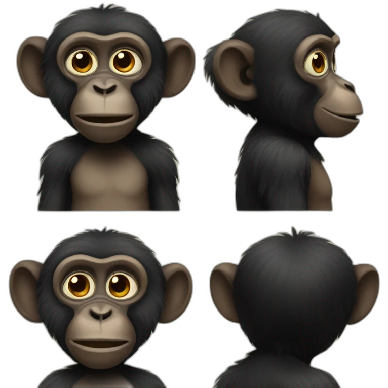 black monkey emoji