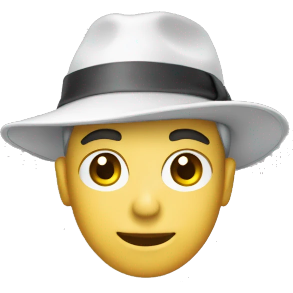 Boné Branco emoji