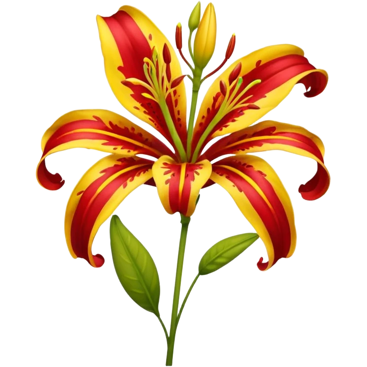 Gloriosa lily emoji emoji