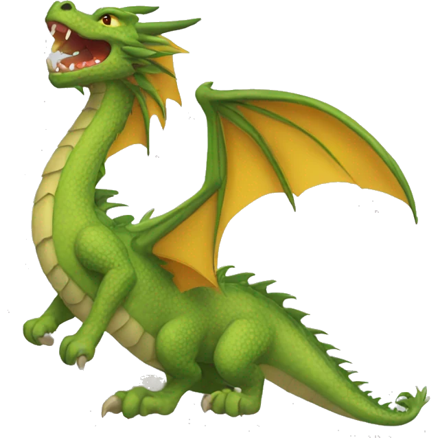 Dragón fuera lengua  emoji