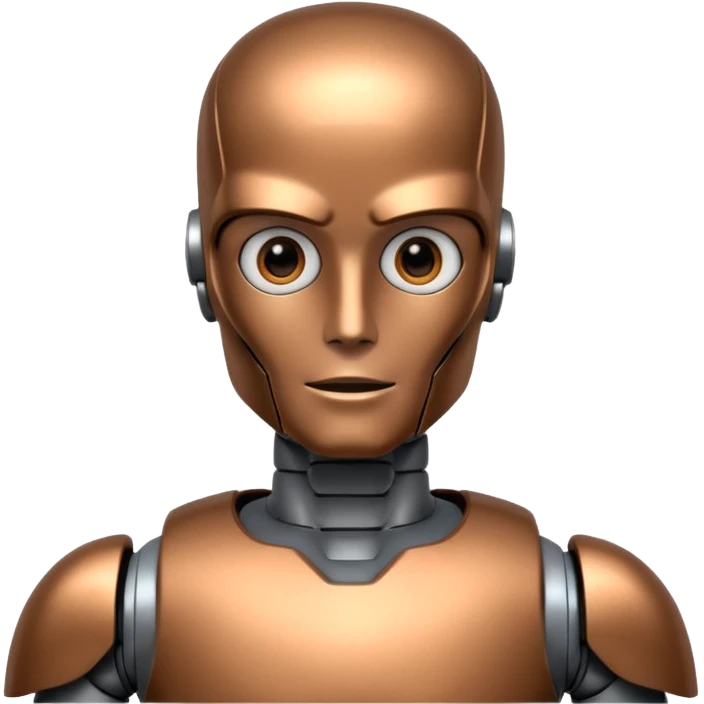 A fit male robot emoji
