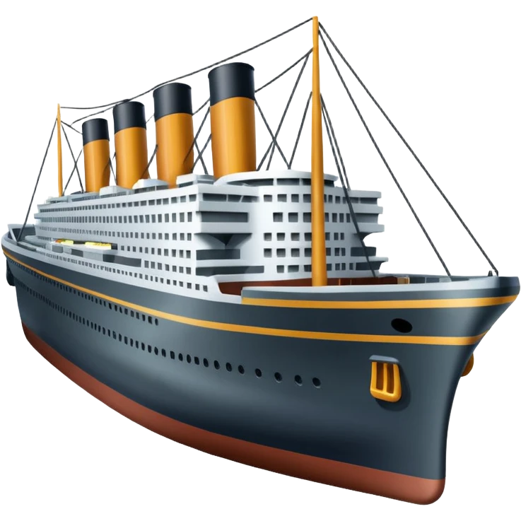 a titanic vessel emoji