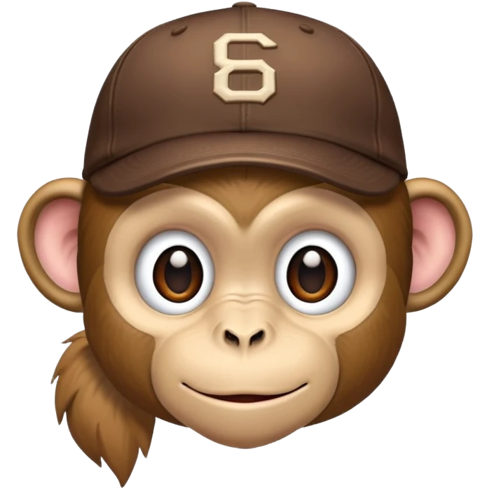 Un singe avec une casquette malpolie  emoji