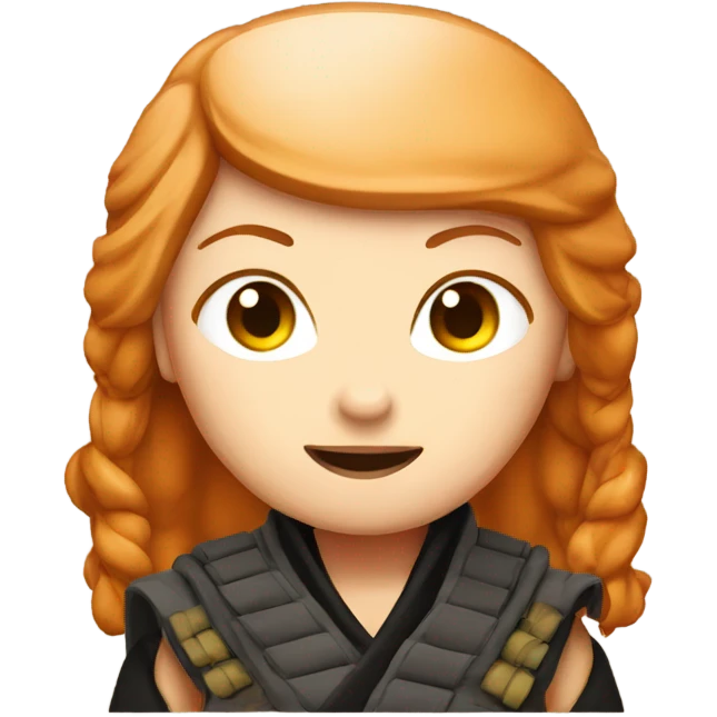 female ginger ninja emoji