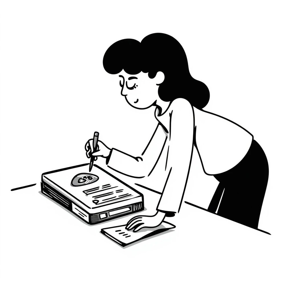 Woman prototyping emoji