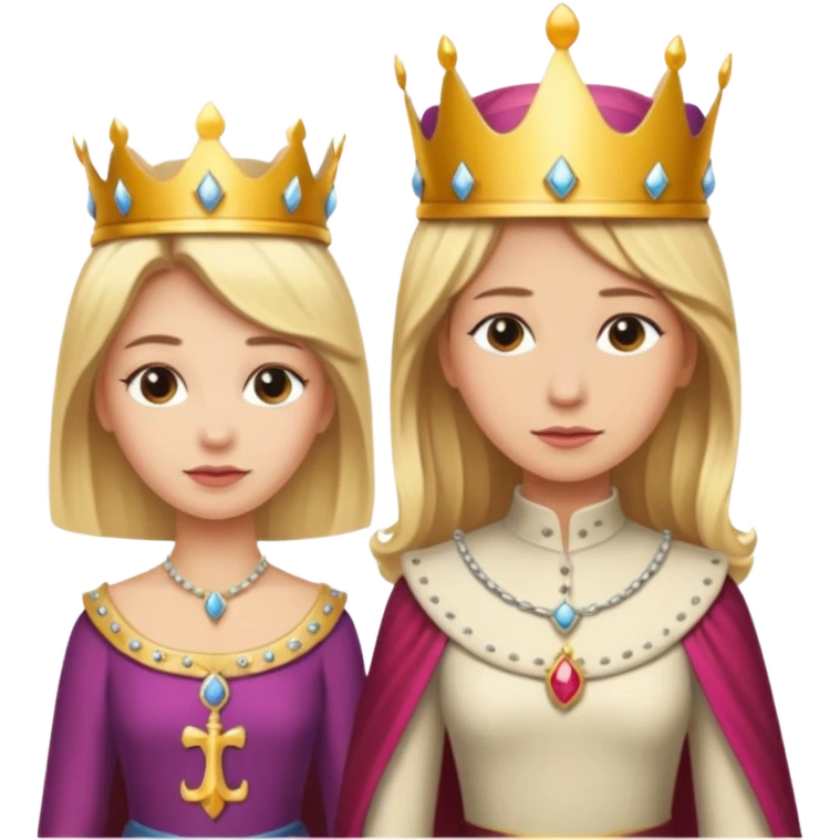 Blonde Queen and servant emoji