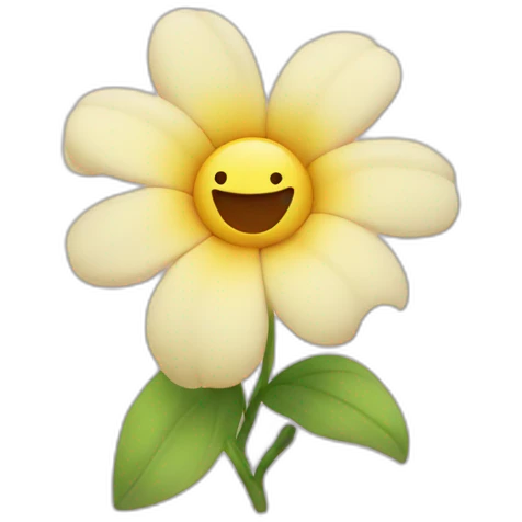 Cute flower emoji