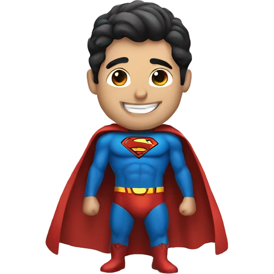 Superman smiling emoj emoji