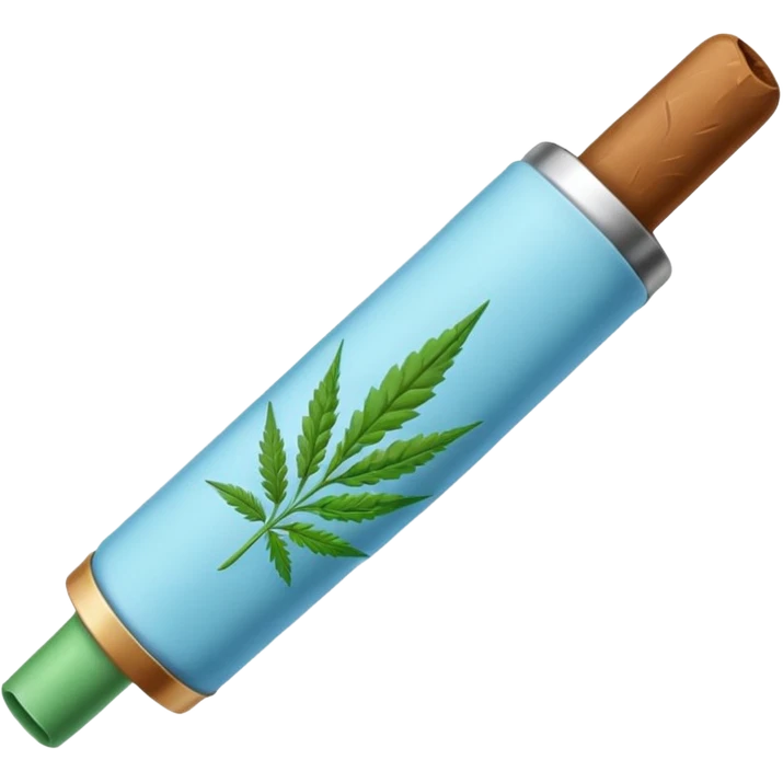 baby blue weed joint emoji