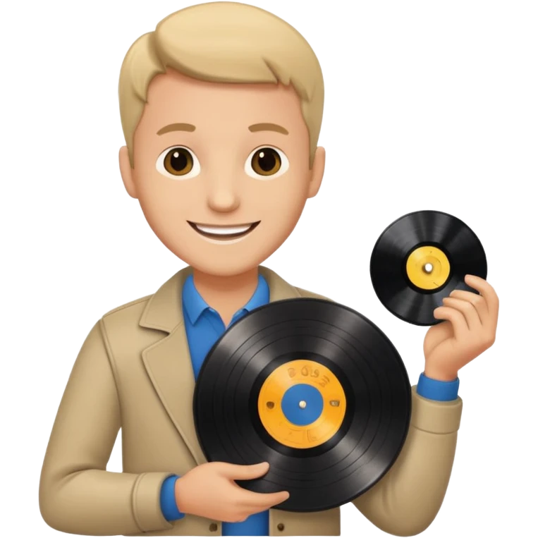 Record Collector + vinyl disc emoji