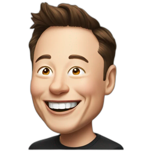 Laughing elon musk emoji