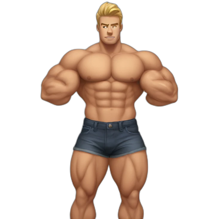 Male muscular bubblebutt emoji