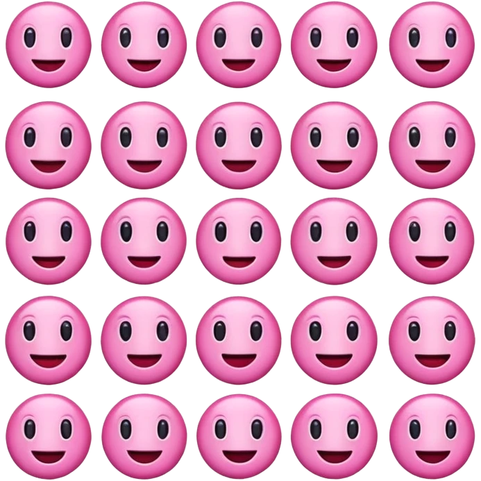 Emojis de color rosa emoji