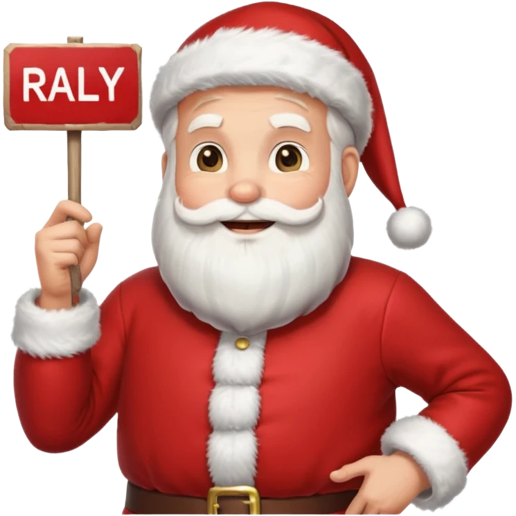 Santa Claus rally emoji