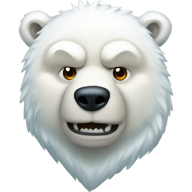 Polar bear warrior emoji