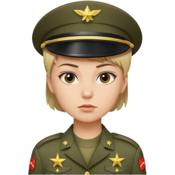 USA army girl emoji