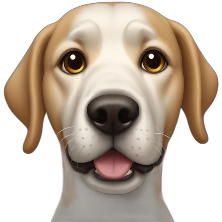 friendly dog portrait emoji