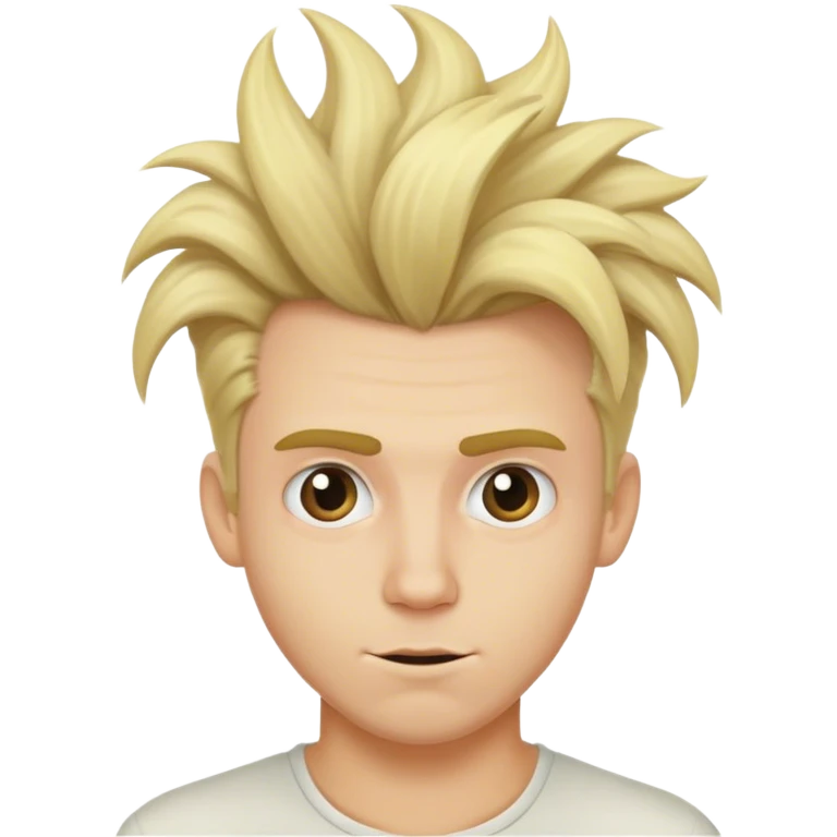 blonde male crazy hairstyles emoji