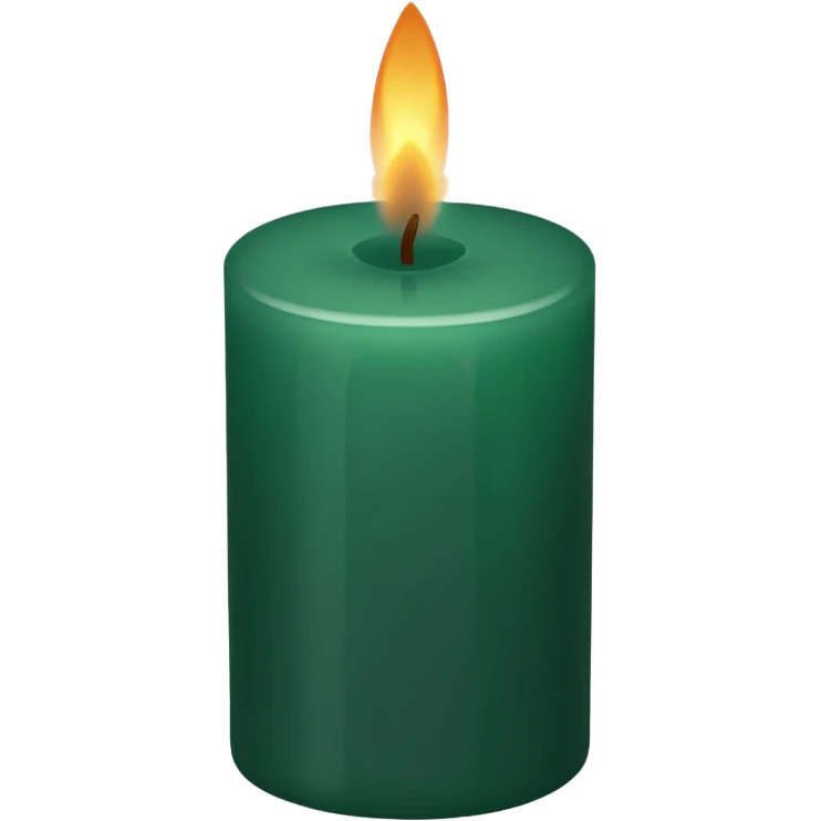  Dark Green candle  emoji