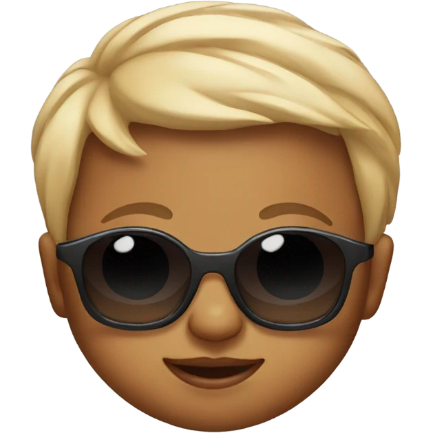 Baby wearing sunglasses emoji