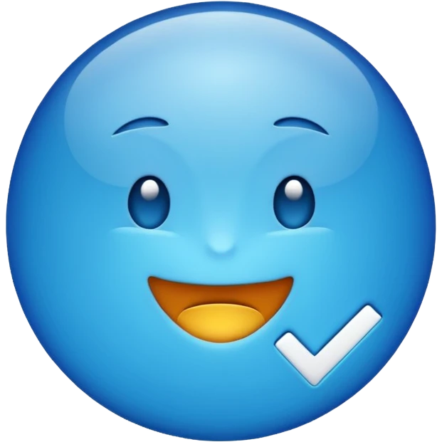 blue checkmark  emoji