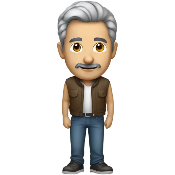 A 50 years old male graphic designer emoji