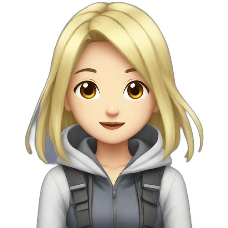 Anime girl emoji