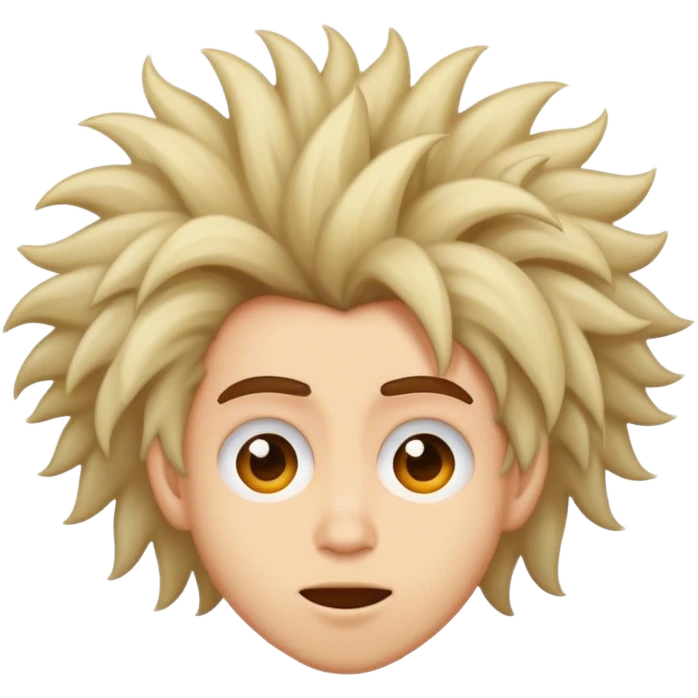 Crazy hair emoji